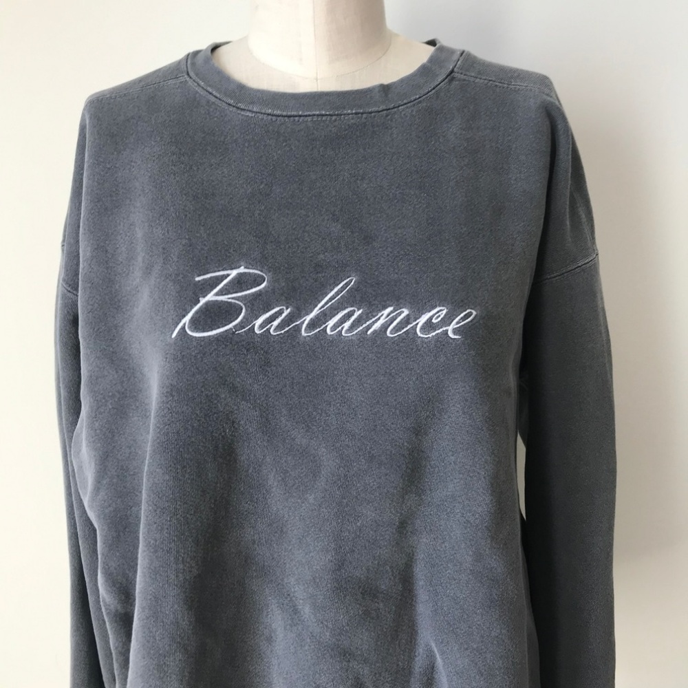 Authentic Pigment Balance Grey Sweater - Picture 2 of 4